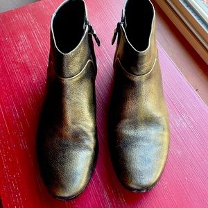 EUC Cole Haan bronze booties